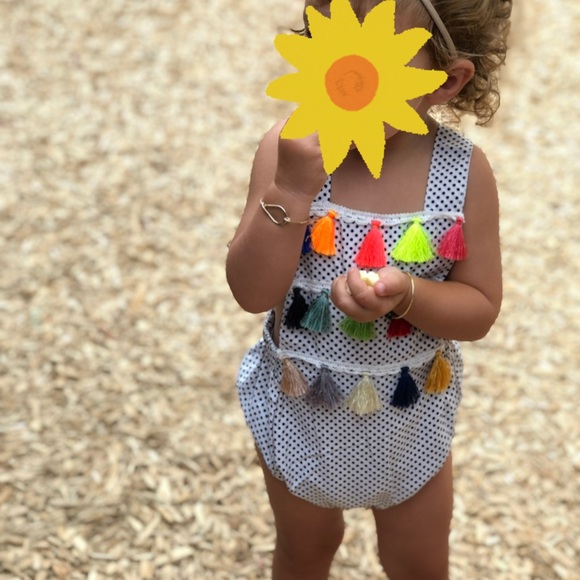 Tassel Polkadot Romper - Picture 4 of 5